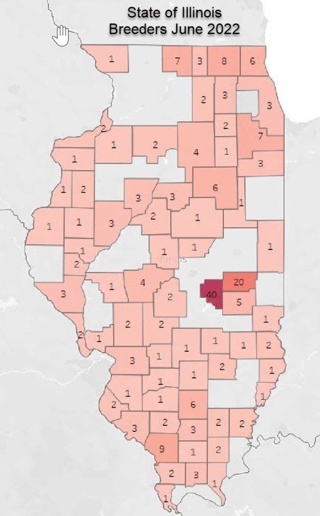 Illinois Licensed Dog Breeders and Brokers 2022